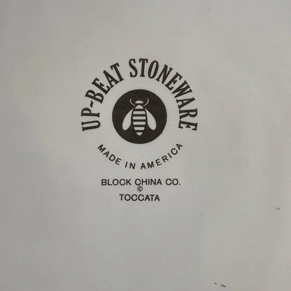 Vtg Retro Up-Beat Stoneware Orange Yellow Floral Toccata Plate Platter 12 3/4” - Picture 3 of 10